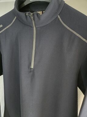 PING Navy Quarter-Zip Pullover Golf Sweater